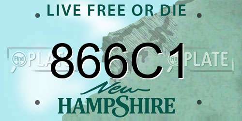 866C1 New Hampshire License Plate