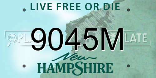 9045M New Hampshire License Plate