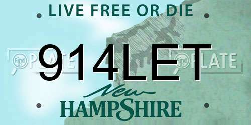 914LET New Hampshire License Plate
