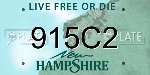 915C2 New Hampshire License Plate