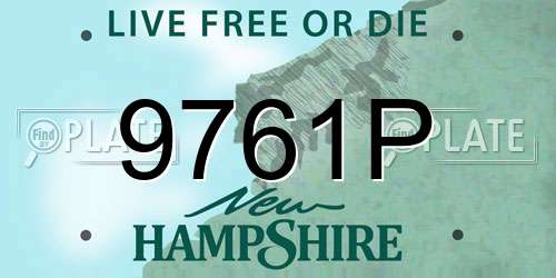 9761P New Hampshire License Plate