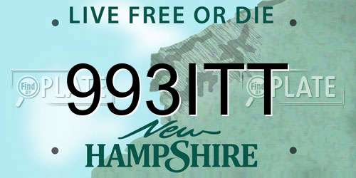 993ITT New Hampshire License Plate