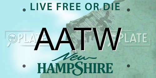 AATW New Hampshire License Plate
