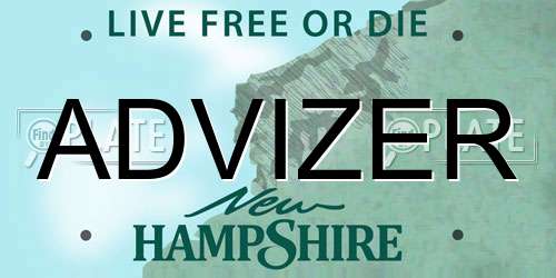ADVIZER New Hampshire License Plate