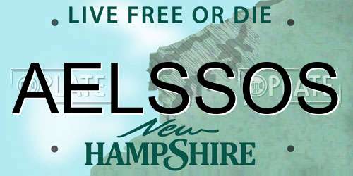 AELSSOS New Hampshire License Plate