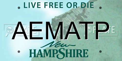 AEMATP New Hampshire License Plate