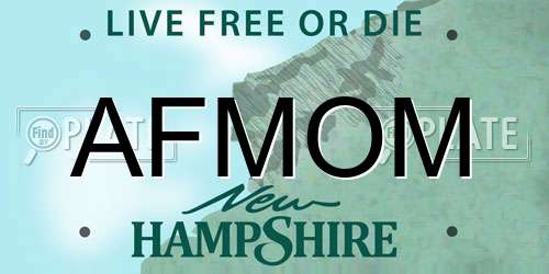 AFMOM New Hampshire License Plate