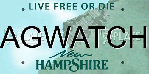 AGWATCH New Hampshire License Plate