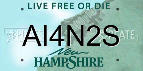AI4N2S New Hampshire License Plate
