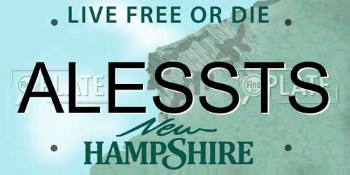 ALESSTS New Hampshire License Plate