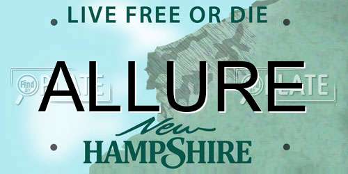 ALLURE New Hampshire License Plate