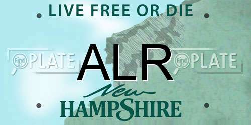 ALR New Hampshire License Plate