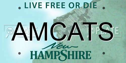 AMCATS New Hampshire License Plate