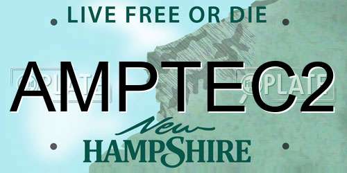 AMPTEC2 New Hampshire License Plate