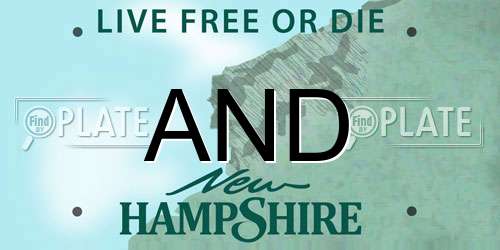 AND New Hampshire License Plate