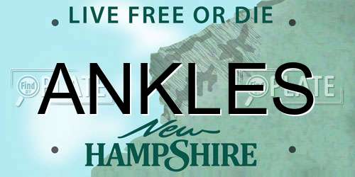 ANKLES New Hampshire License Plate