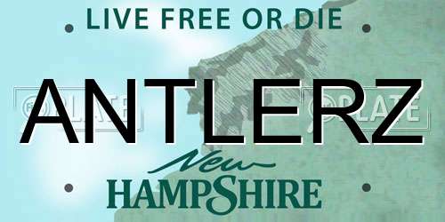 ANTLERZ New Hampshire License Plate