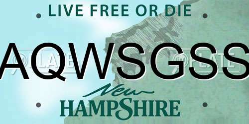 AQWSGSS New Hampshire License Plate