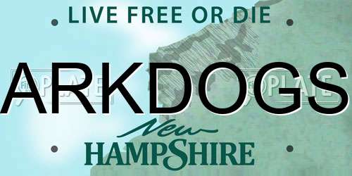 ARKDOGS New Hampshire License Plate