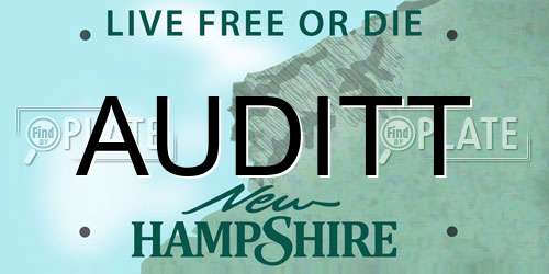 AUDITT New Hampshire License Plate