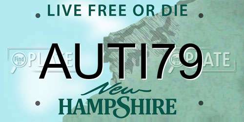 AUTI79 New Hampshire License Plate