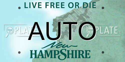 AUTO New Hampshire License Plate