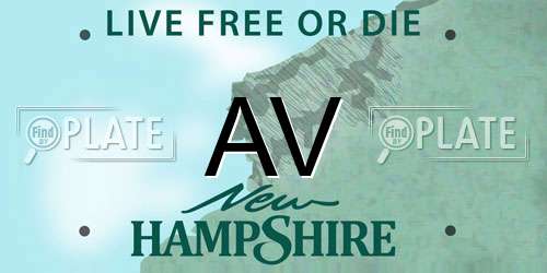 AV New Hampshire License Plate