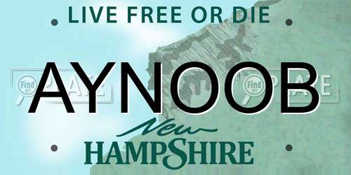 AYNOOB New Hampshire License Plate