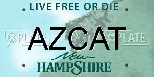 AZCAT New Hampshire License Plate