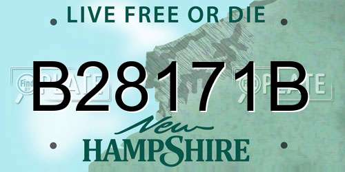 B28171B New Hampshire License Plate