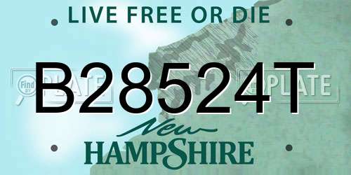 B28524T New Hampshire License Plate