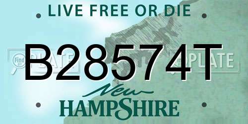 B28574T New Hampshire License Plate