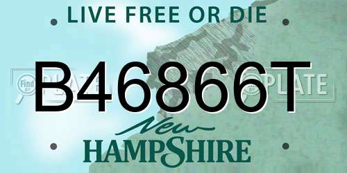 B46866T New Hampshire License Plate