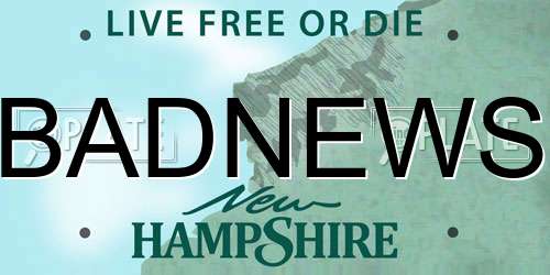 BADNEWS New Hampshire License Plate
