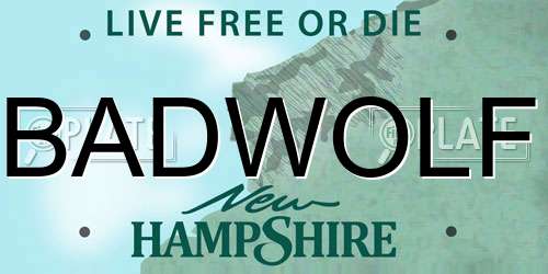 BADWOLF New Hampshire License Plate