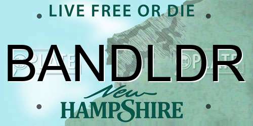 BANDLDR New Hampshire License Plate