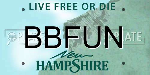 BBFUN New Hampshire License Plate