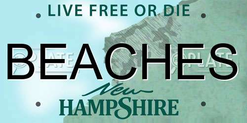 BEACHES New Hampshire License Plate