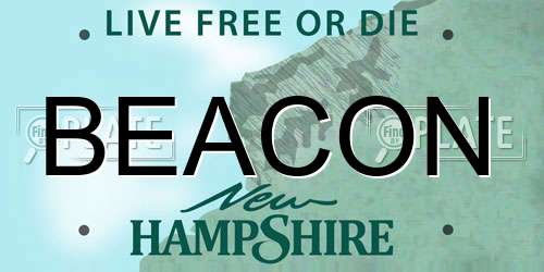 BEACON New Hampshire License Plate