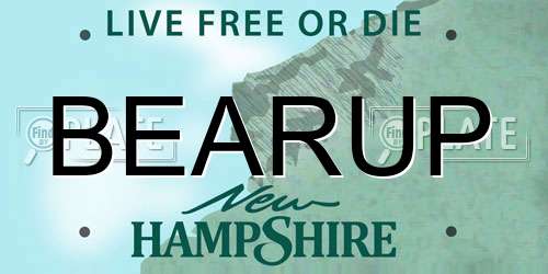BEARUP New Hampshire License Plate