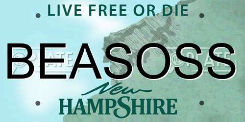 BEASOSS New Hampshire License Plate