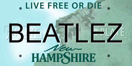 BEATLEZ New Hampshire License Plate