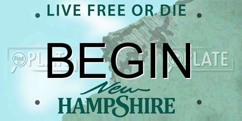 BEGIN New Hampshire License Plate