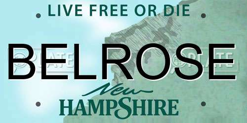 BELROSE New Hampshire License Plate