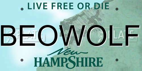 BEOWOLF New Hampshire License Plate