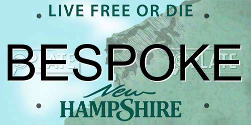 BESPOKE New Hampshire License Plate