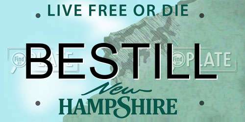 BESTILL New Hampshire License Plate