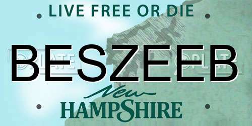 BESZEEB New Hampshire License Plate