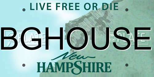 BGHOUSE New Hampshire License Plate
