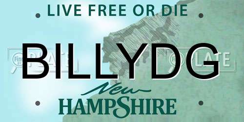 BILLYDG New Hampshire License Plate